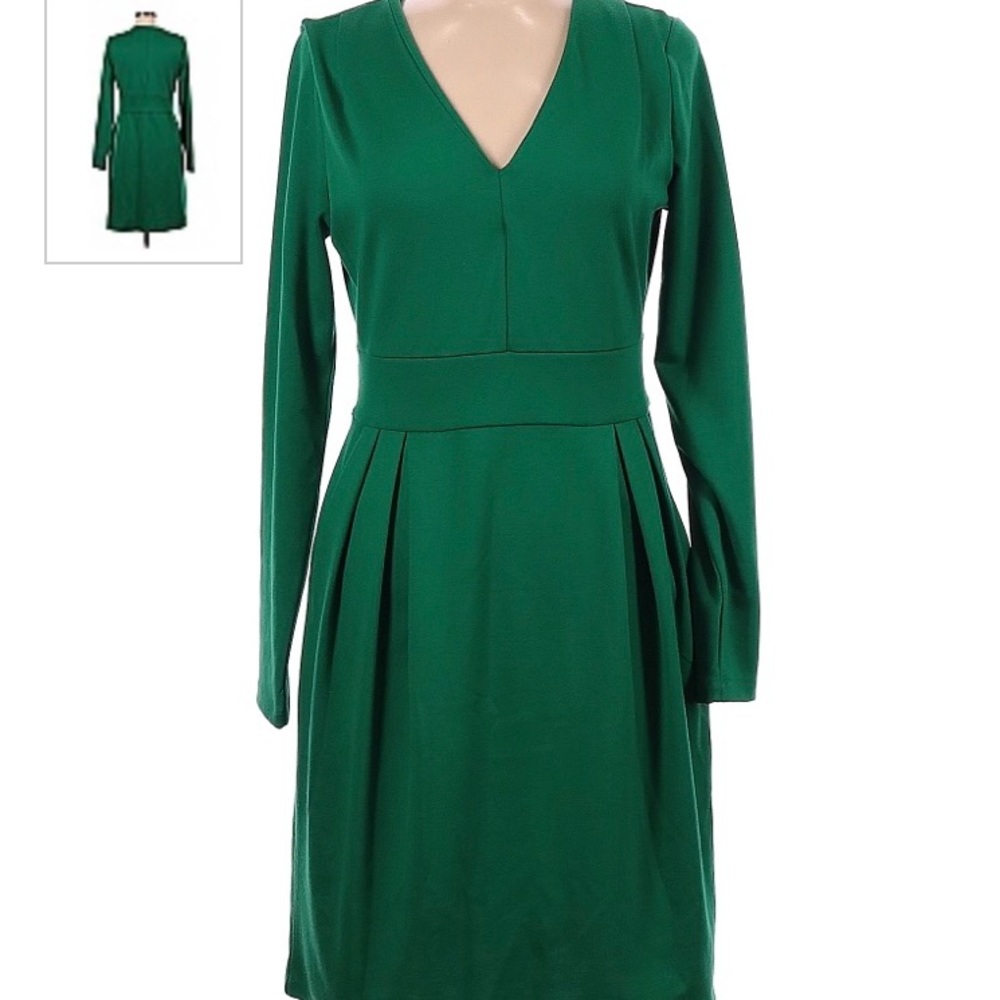 Lands’End Medium Green Dress